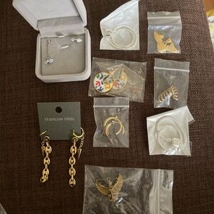 Gold Chain Drop Earrings -